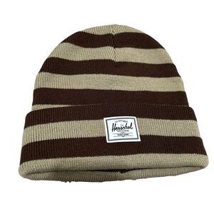 Herschel supply tan brown beige Elmer Beanie hat cold weather classic fal winter